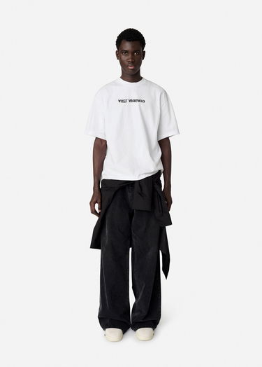 T-shirt AXEL ARIGATO Distort Graphic Print T-Shirt Hvid | A3118001, 4