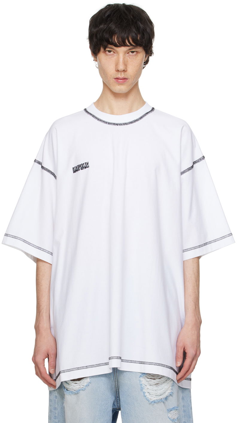 T-shirt VETEMENTS Inside Out T-Shirt Hvid | UE64TR600WB, 0