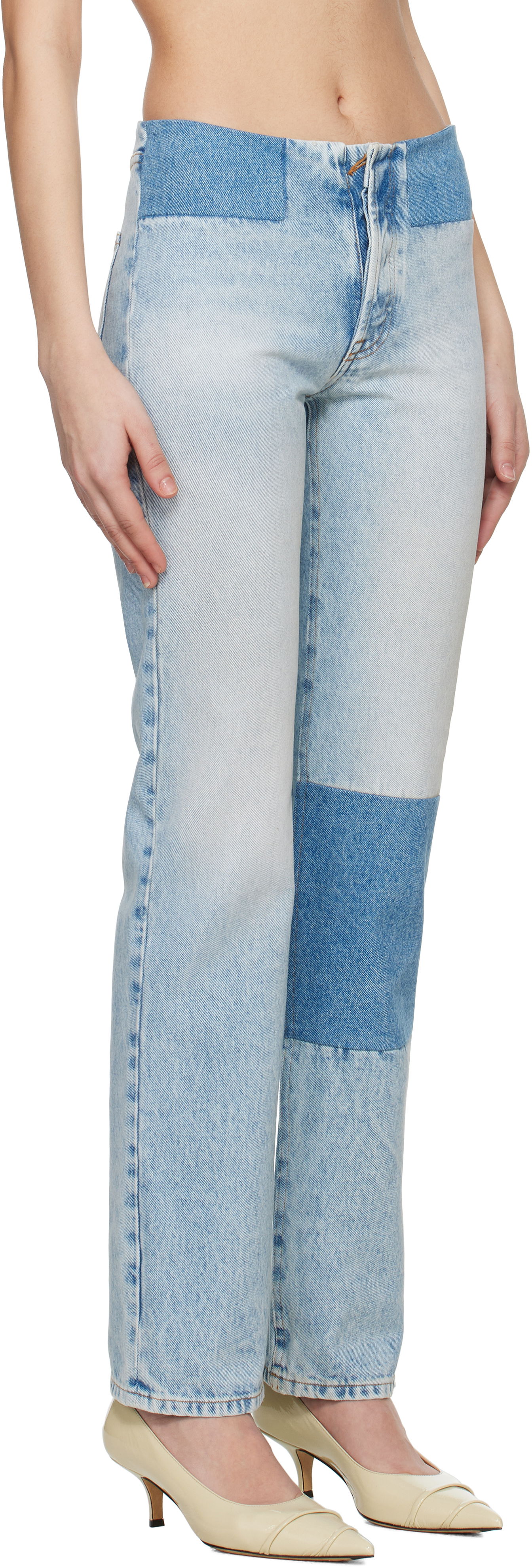 Jeans Maison Margiela MM6 Maison Margiela Patchwork Jeans Blå | S62LB0187 M30018, 1