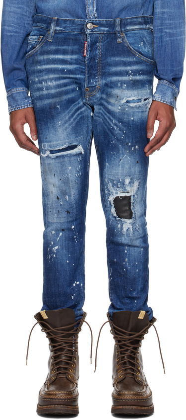Jeans DSQUARED2 Dsquared2 Cool Guy Ripped Wash Jeans Blå | S74LB1635_S30872, 0