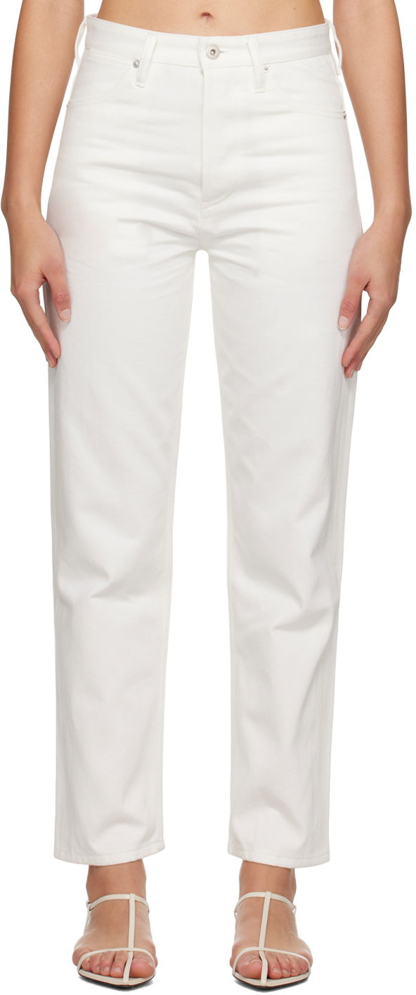 Jeans Jil Sander Five-Pocket Jeans Hvid | J04KA0103_J46544