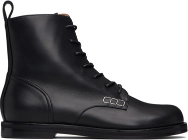 Sneakers og sko JW Anderson JW Anderson Lace-Up Leather Boots Sort | BT0108-LA0268, 0