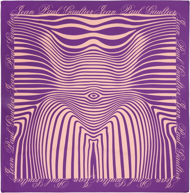 Tørklæde Jean Paul Gaultier 'The Body Morphing Marinière' Scarf Lilla | 25/33-U-EC052-C573-0100, 0