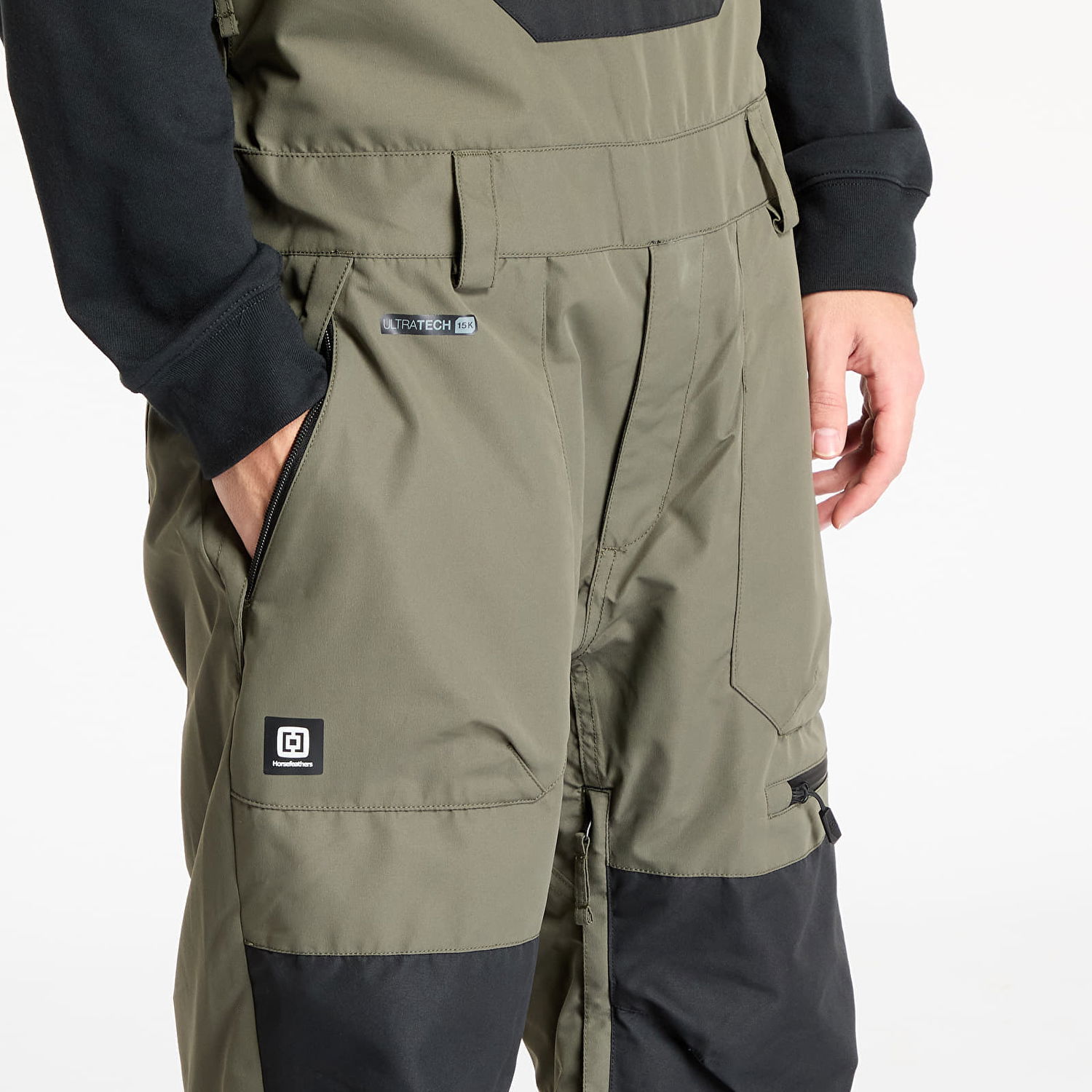 Jumpsuit Horsefeathers Horsefeathers Transfer Bib Snow Pants Grøn | OM323C, 1