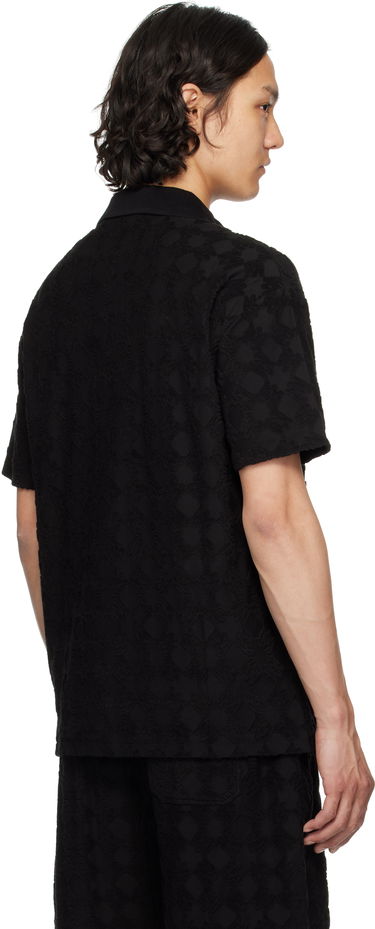 Polo skjorte AMIRI AMIRI MA Quad Toweling Polo Sort | AMJYPO1015, 2