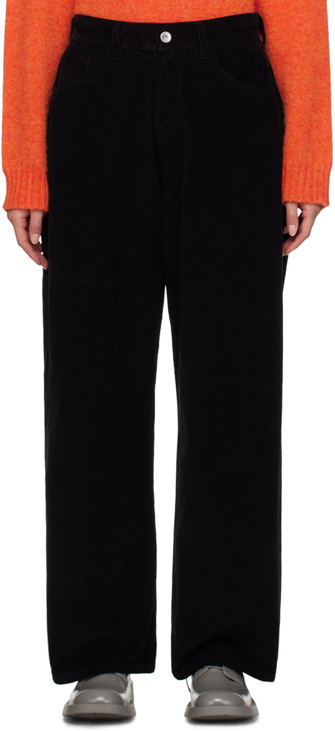 Bukser YMC YMC Silver Corduroy Trousers Sort | Q4VAL