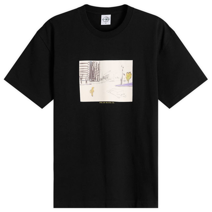 T-shirt Polar Skate Co. Downtown T-Shirt, Size Small Sort | PSC-F25-31-BLK