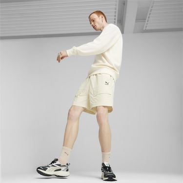 Sweatshirt Puma CLASSICS Waffle Crew M Hvid | 624253-66, 3