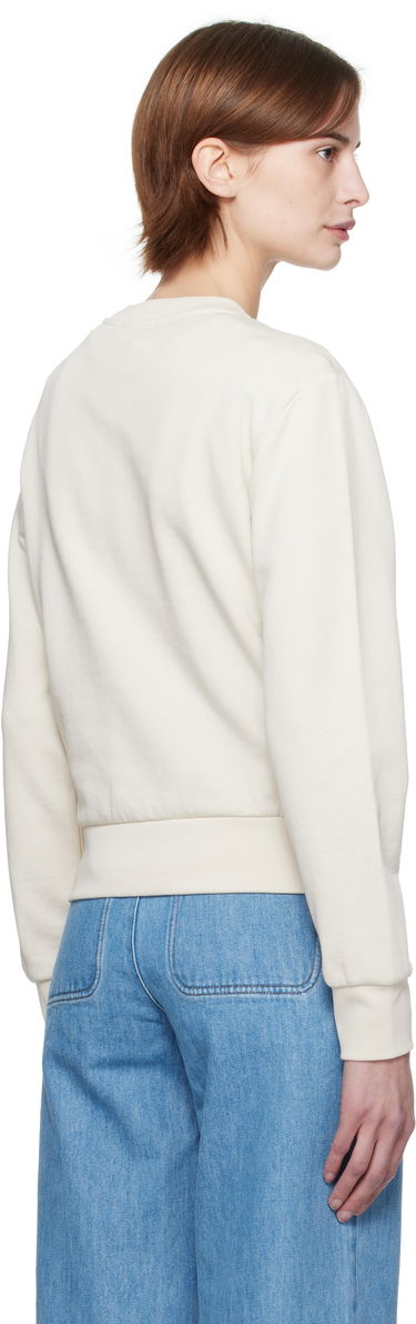 Sweater A.P.C. A.P.C. Evelyn Embroidered Sweatshirt Hvid | COHHA-F27981, 2