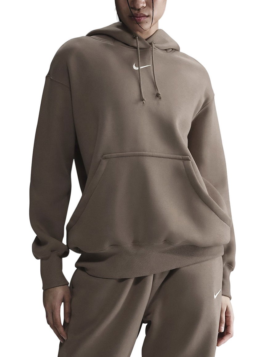 Sweatshirt Nike Nike Phoenix Fleece Hoodie Brun | dq5860-233
