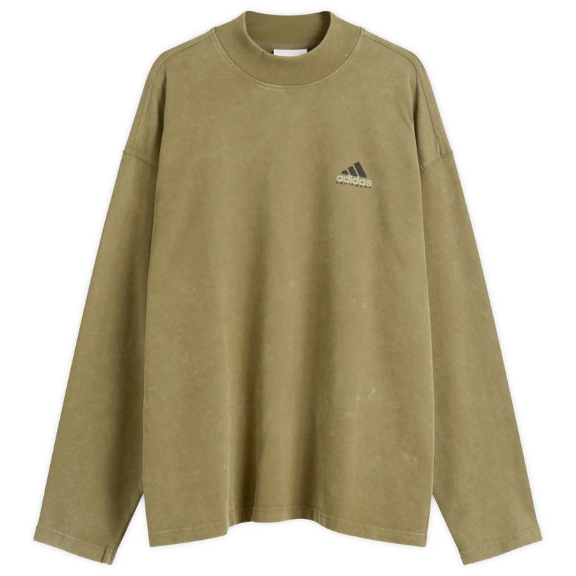 T-shirt adidas Originals EQT Graphic Long-Sleeve Mock Neck T-Shirt Grøn | JV5812