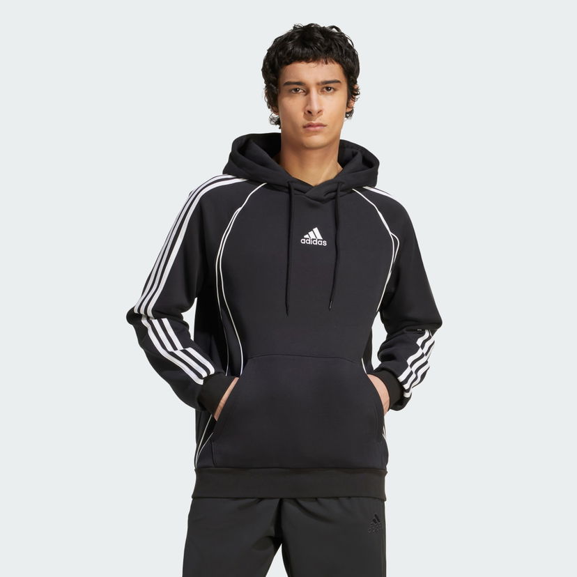 Sweatshirt adidas Performance Adicolor Teamgeist Cut Line Hoodie Sort | JY6394