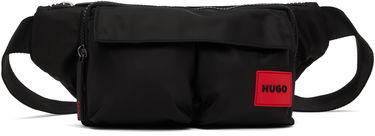 Taljetaske BOSS HUGO Twill Double Flap Pocket Belt Bag Sort | 50541616, 0