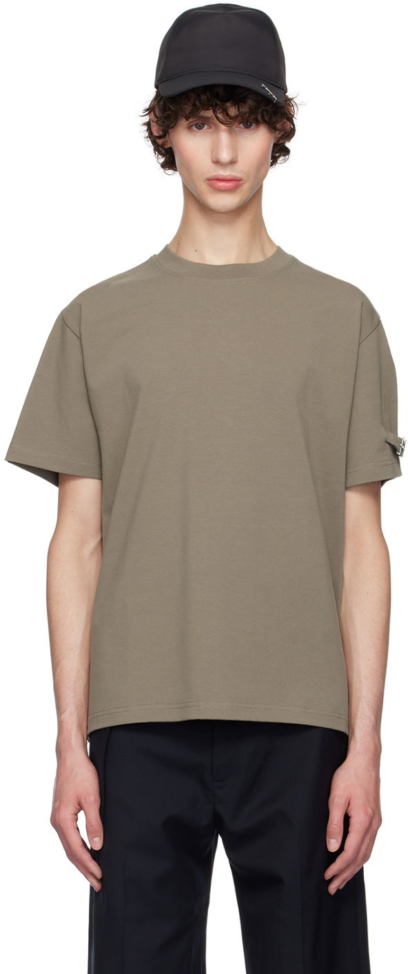T-shirt HELIOT EMIL Khaki Armband T-Shirt Beige | PREAW24_M_09_119_DG23
