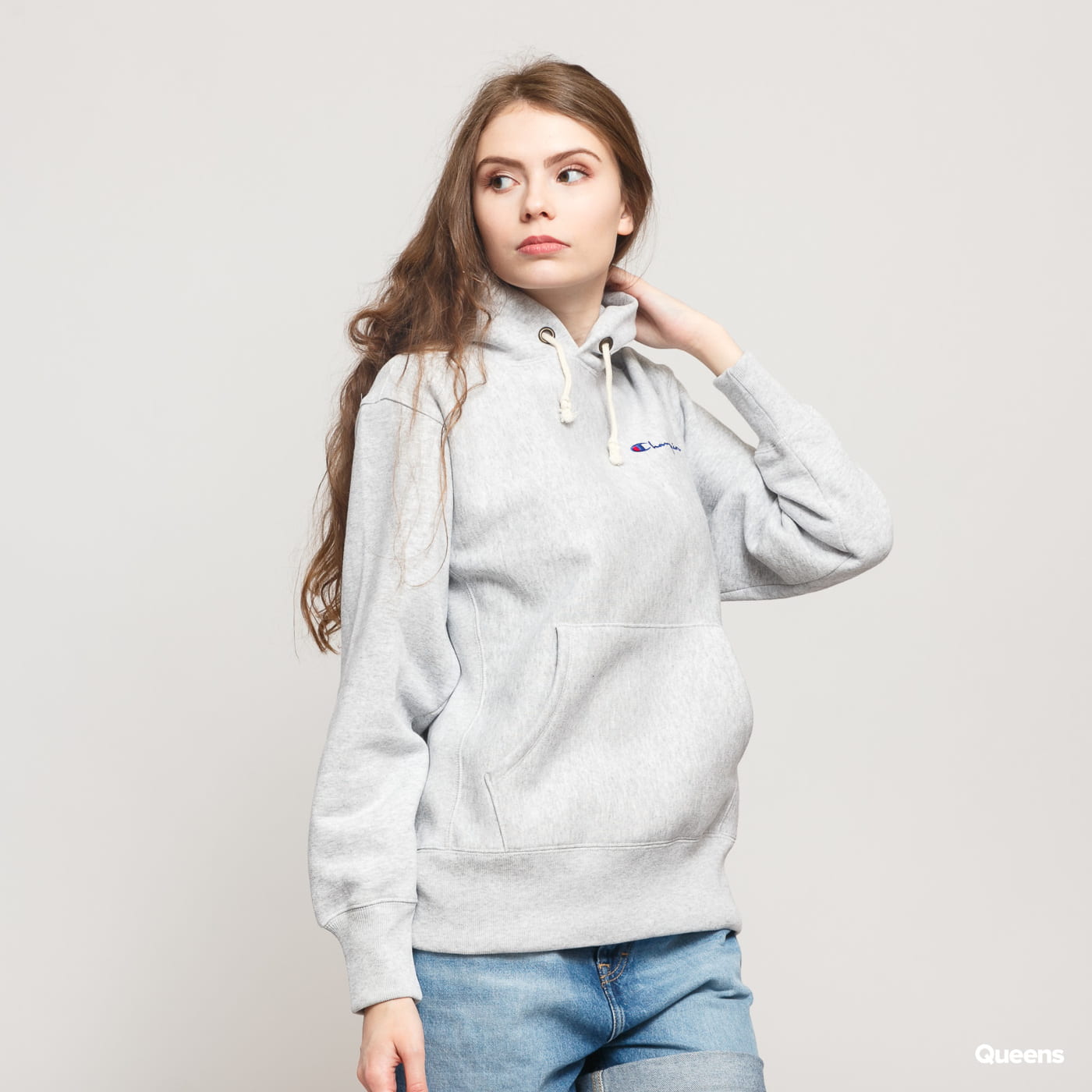Sweatshirt Champion Premium Small C Logo RW Grå | 113150 EM004, 0