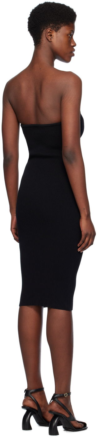 Kjole Coperni V-Neck Midi Dress Sort | COPML91852, 2