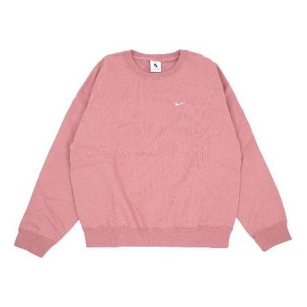 Sweater Nike Lab Solo Swoosh Crew Lyserød | DX1362-618