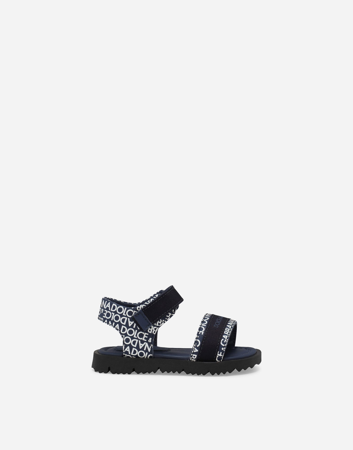 Sneakers og sko Dolce & Gabbana Dolce & Gabbana Printed Calfskin Sandals For First Steps (19-26) Blå | DL0078AX182HBXCW, 0
