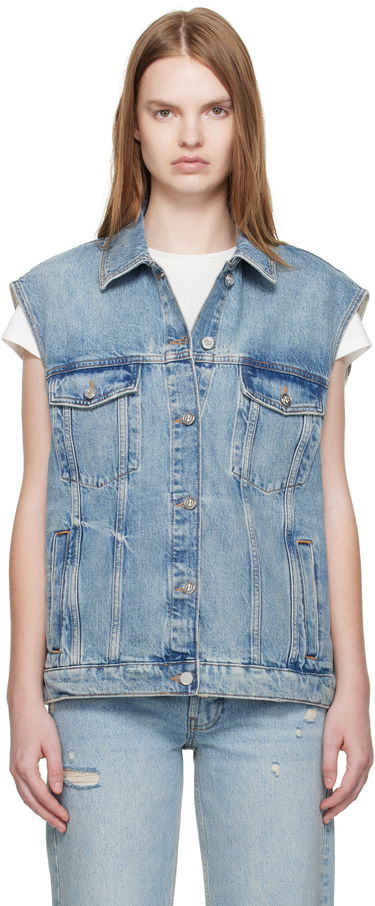 Vest Anine Bing ANINE BING Rory Denim Vest Blå | A-01-10857-WHD37, 0