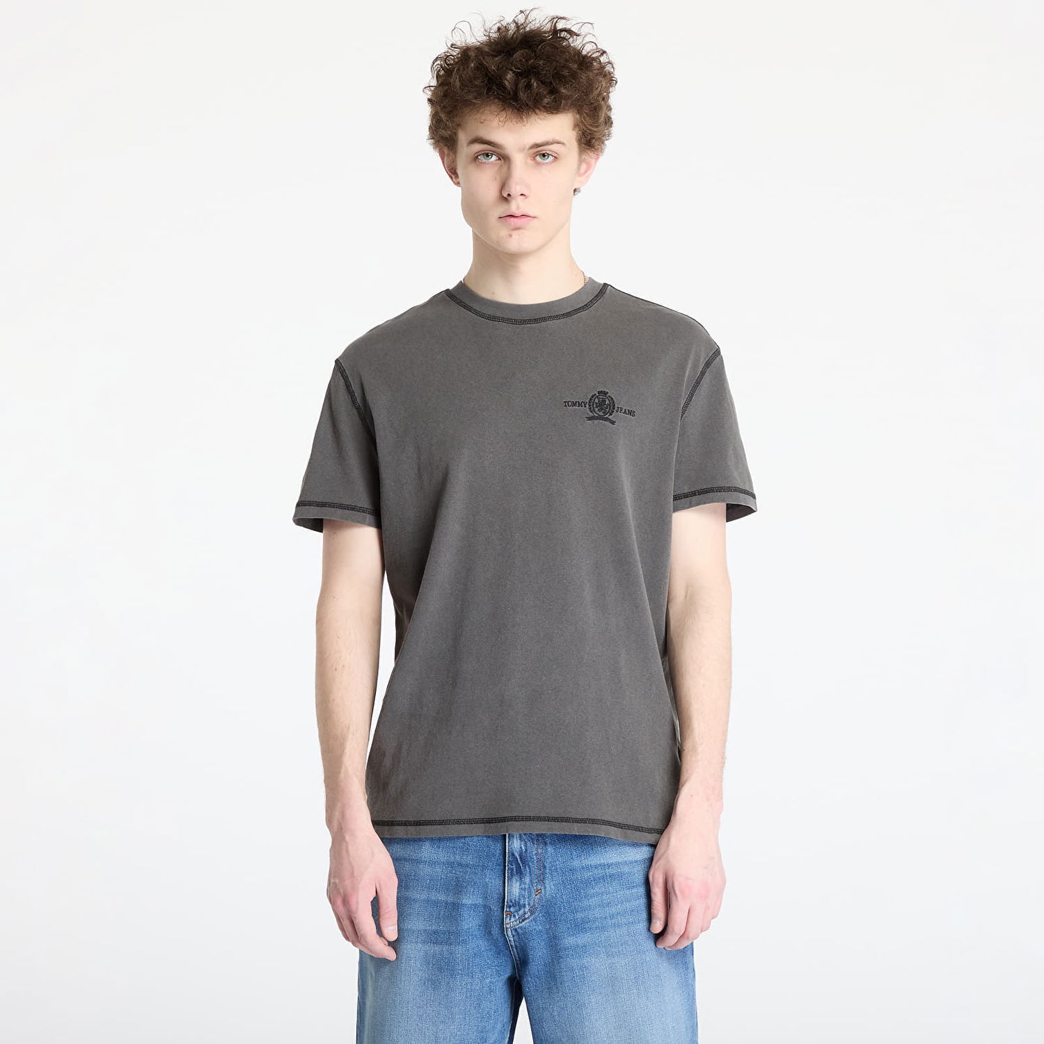 T-shirt Tommy Hilfiger Tommy Jeans Regular Small Tonal Tee Grå | DM0DM20787 BDS, 0