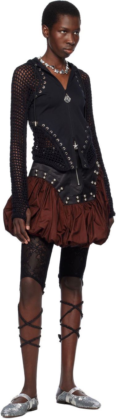 Nederdel Chopova Lowena Chopova Lowena Backtuck Miniskirt Brun | 3251, 3