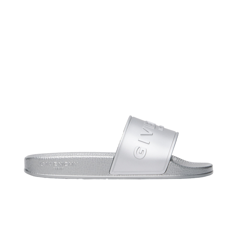 Sneakers og sko Givenchy Slide Flat Sandals Metalisk | BE3076E2AN040