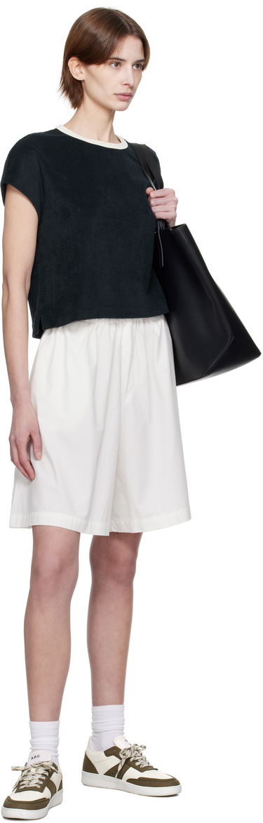 Crop top A.P.C. Kelly Cropped Terry T-Shirt Sort | COEWT-F26462, 3