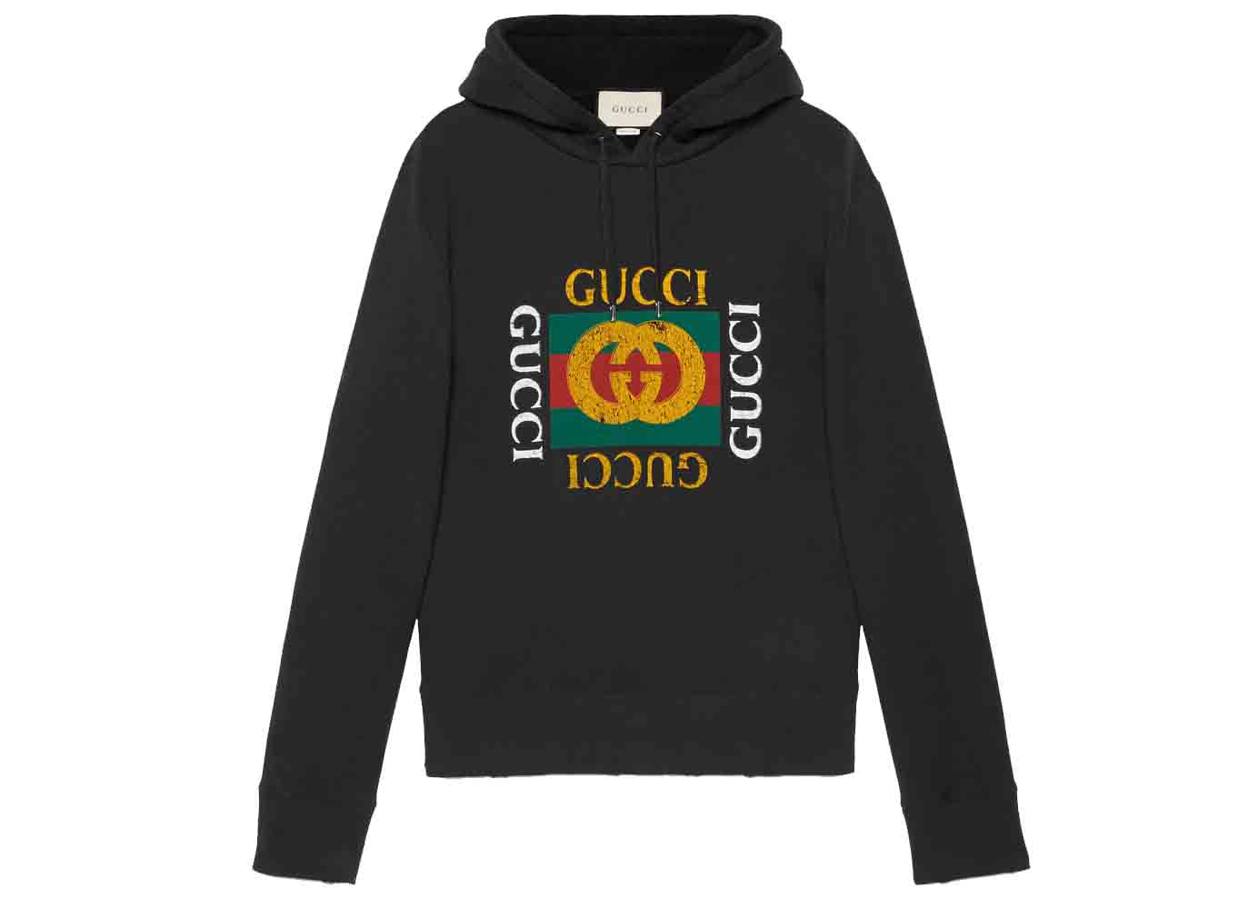 Sweatshirt Gucci Oversize Logo Hoodie Sort | 454585 X5J57 1015, 0