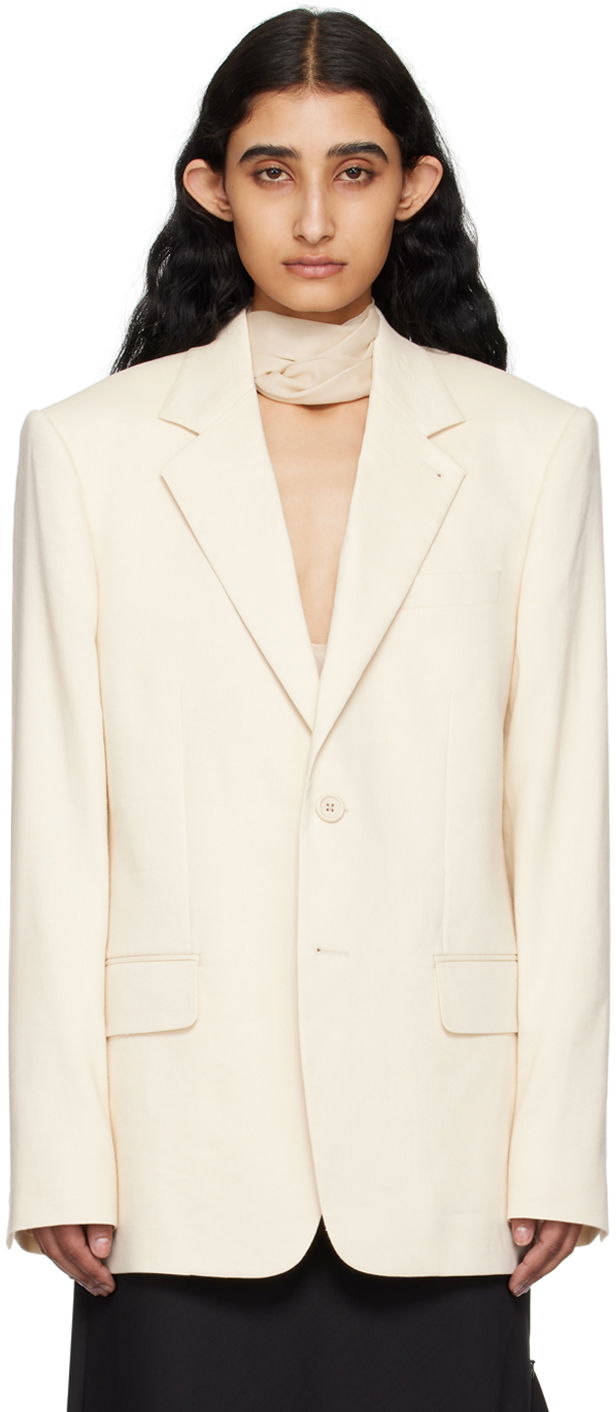 Jakke Helmut Lang Helmut Lang Classic Blazer Hvid | O04HM103