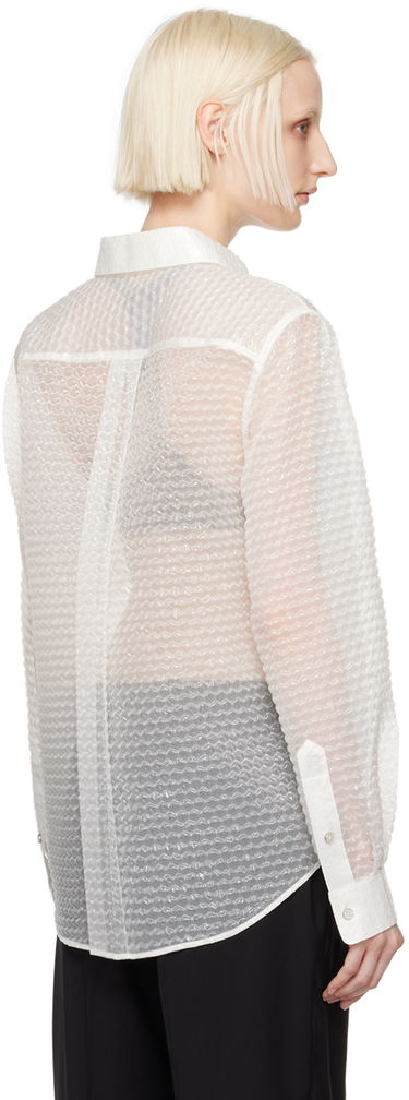 Skjorte Helmut Lang Bubblewrap Button-Down Shirt Hvid | O06HW506, 2