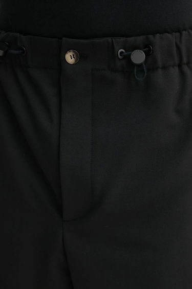 Bukser Nanushka Wide Leg Wool Blend Trousers Sort | NM24FWPA24599, 3