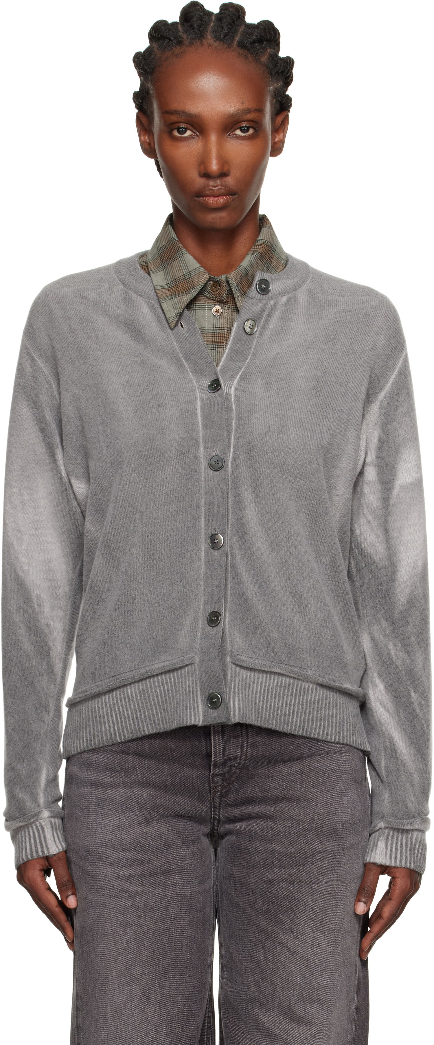 Sweater OUR LEGACY OUR LEGACY Dual Cardigan Grå | W4253DG, 0