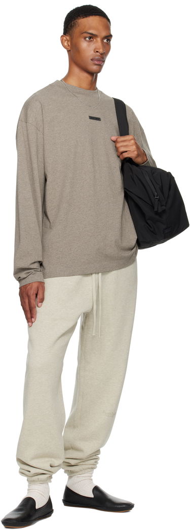 T-shirt Fear of God Fear of God ESSENTIALS Classic Fit Long Sleeve T-Shirt Grå | 125SP254203F, 3