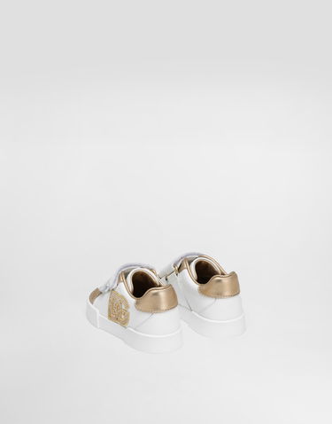 Tilbehør Dolce & Gabbana Dolce & Gabbana Calfskin Laminate First Steps 19-26 Hvid | DN0227AW61689662, 2