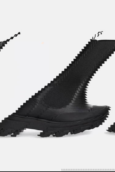 Sneakers og sko GANNI GANNI Cleated Low Chelsea Boots Sort | S3238, 1