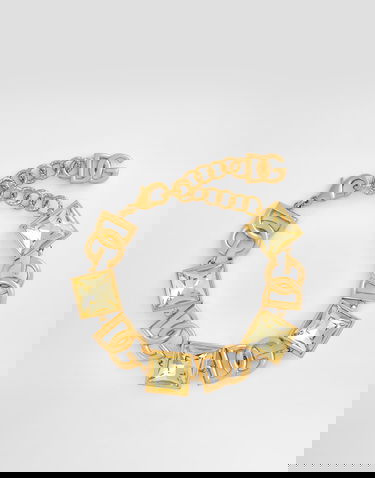 Armbånd Dolce & Gabbana Gold Bracelet With Logo And Rhinestones Gul | WBR2H1W1111ZOO00, 0