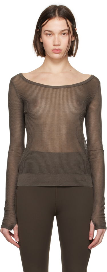 T-shirt LEMAIRE LEMAIRE Seamless Long Sleeve T-Shirt Brun | TO1278 LK1017, 0