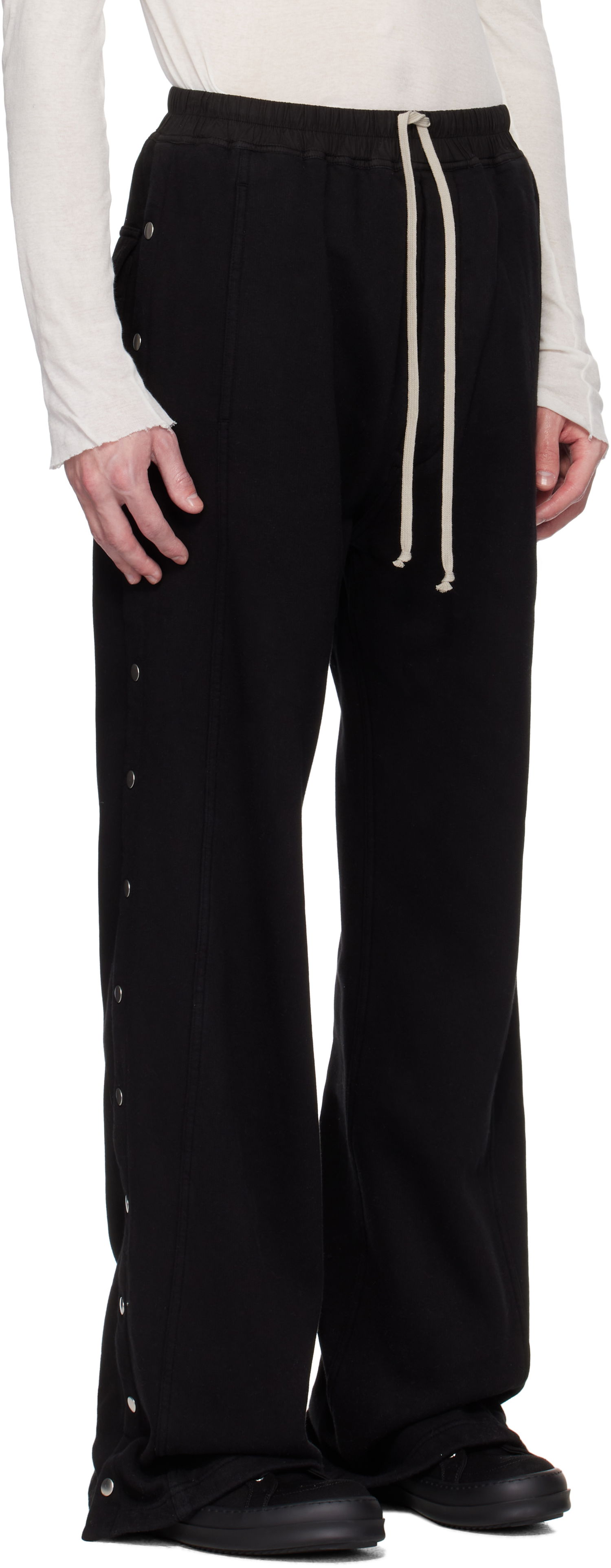 Joggingbukser Rick Owens Rick Owens DRKSHDW Hollywood Pusher Sweatpants Sort | DU01E3393 F, 1