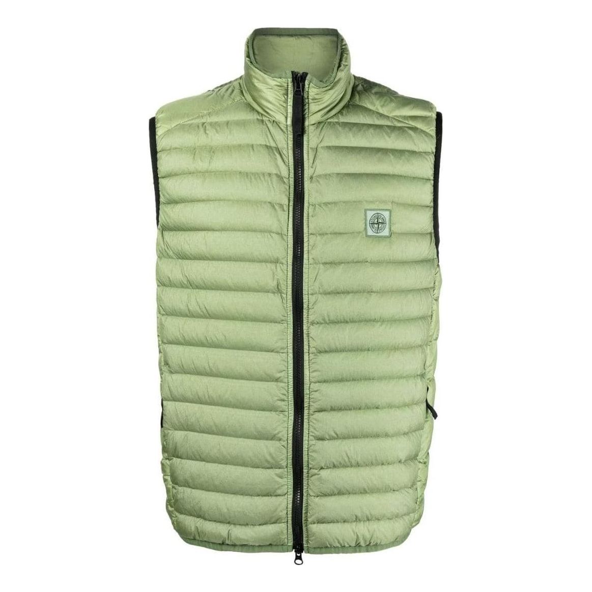 Vest Stone Island Logo Patch Vest Grøn | 7815G0224-V0055, 0