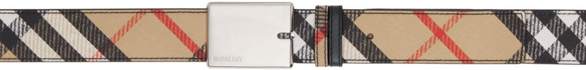 Bælter Burberry Burberry Check B Cut Reversible Belt Beige | 8103771