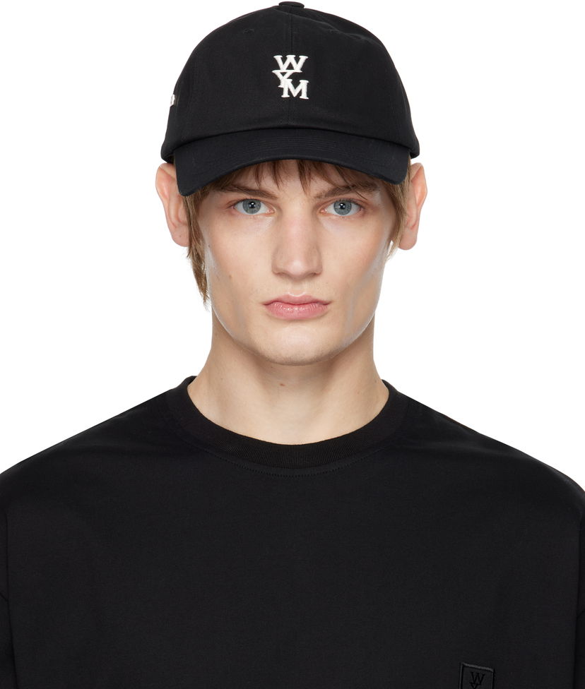 Kasket WOOYOUNGMI Logo Ball Cap Sort | W243AC51