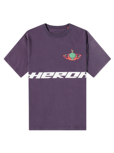 T-shirt HERON PRESTON Globe Burn T-Shirt Lilla | HMAA032F23JER0173750