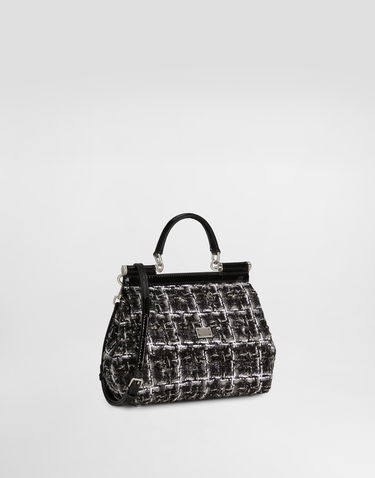 Håndtaske Dolce & Gabbana Dolce & Gabbana Sicily Medium Handbag Sort | BB6003B6M328B956, 2