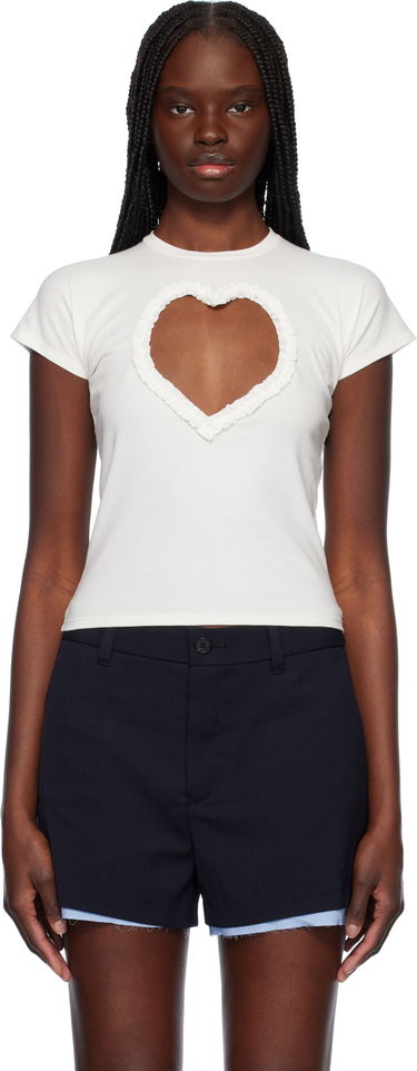T-shirt Ambush AMBUSH Heart Cutout T-Shirt Hvid | 12115402, 0