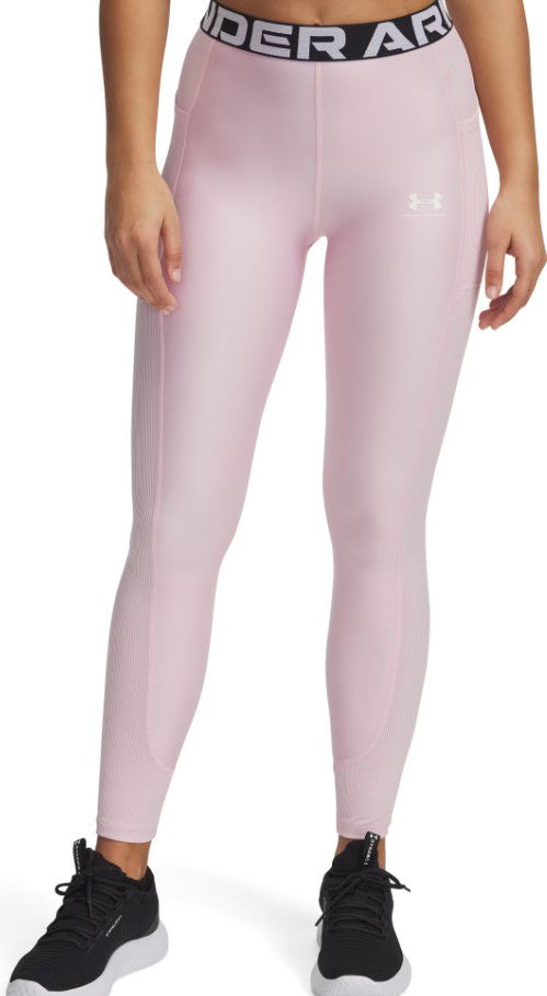 Leggings Under Armour Under Armour HeatGear Rib Leggings Lyserød | 1388693-647