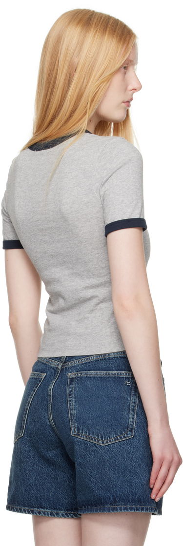T-shirt rag & bone Rag & Bone Mica Ringer T-Shirt Grå | WCC25PT033MI35, 2