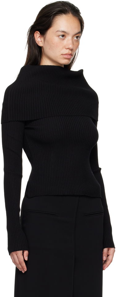 Sweater Courrèges Courrèges Women's Fitted Off Shoulder Sweater Sort | 324MPU189FI0001, 3