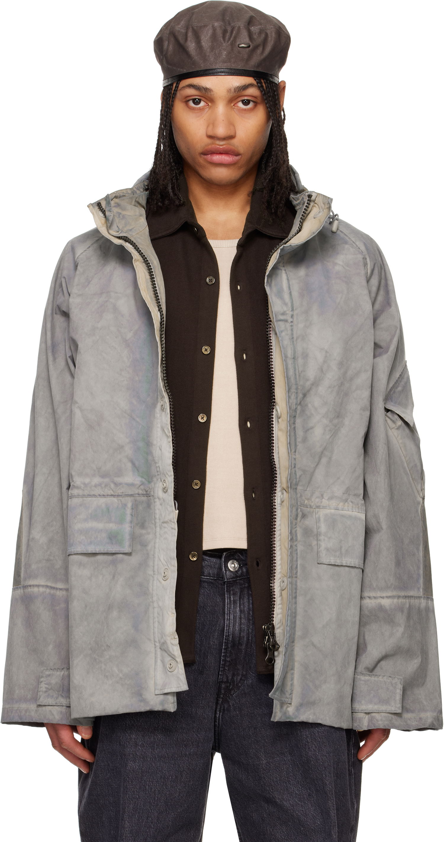 Parka OUR LEGACY Our Legacy Horizon Waxed Cotton Jacket Grå | M2251HCO, 0