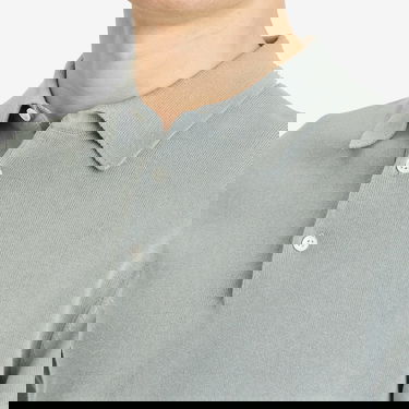 Polo skjorte BEAMS 12g Knit Long Sleeve Polo Shirt, Size Large Grøn | 3812-0005-156-71, 5