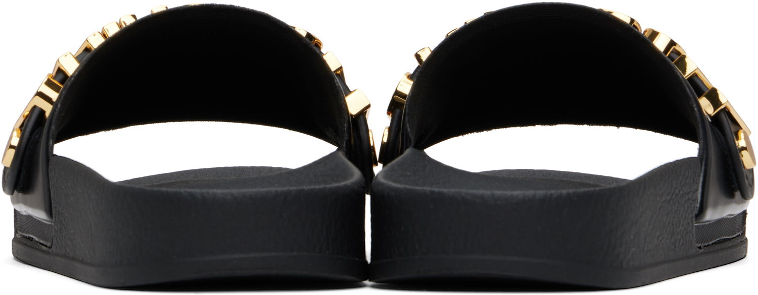Tilbehør Moschino Moschino Lettering Logo Slides Sort | MA28032G1M M11 000, 1